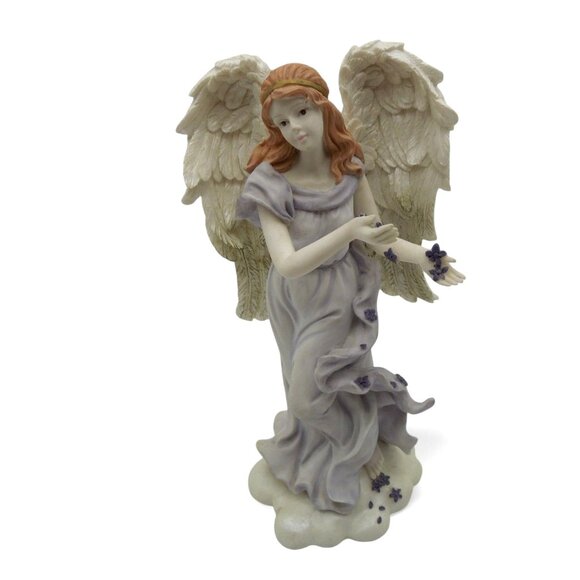 ANGEL FIGURINE Sculpture By AGC Heavenly Home Decor Vintage 9" - Picture 2 of 11